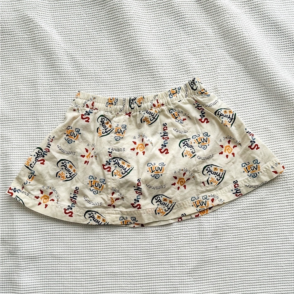 Vintage Baby Skirt/Skort - “Sunshine” Print - Size 18-24m